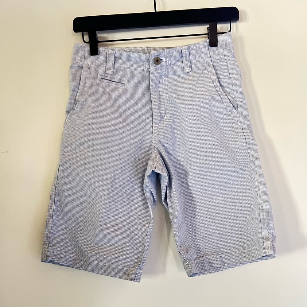 CHEROKEE SHORTS BOYS PLAID LIGHT BLUE AND WHITE - Picture 10 of 15